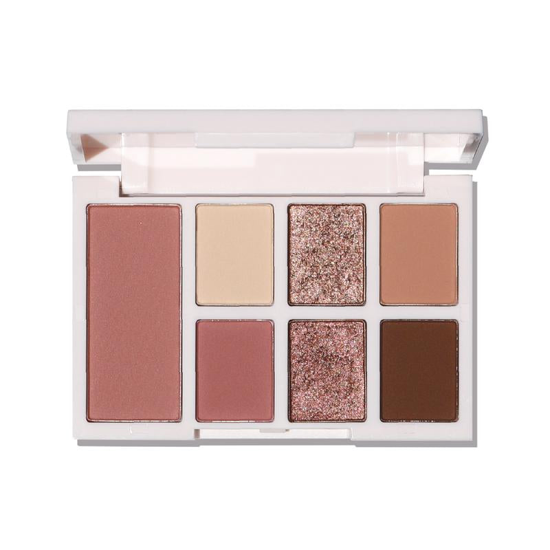 Half Caked Makeup Duality I: Eye and Cheek Palette - 6 Silky Eyeshadows and 1 Soft Matte Blush, 8.2G